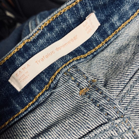 SOLD - Brand New Zara embroidered jeans - Picture 3 of 6